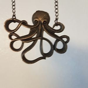 Bronze Octopus necklace
